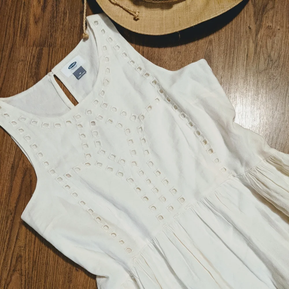 Old Navy Cotton Sun Dress sz Med - Picture 2 of 8